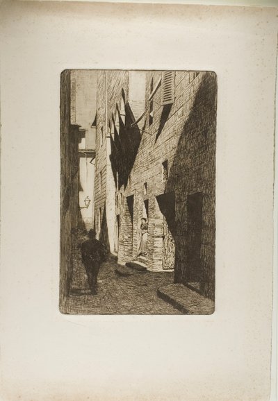 Casa di Dante da Castiglione door Telemaco Signorini