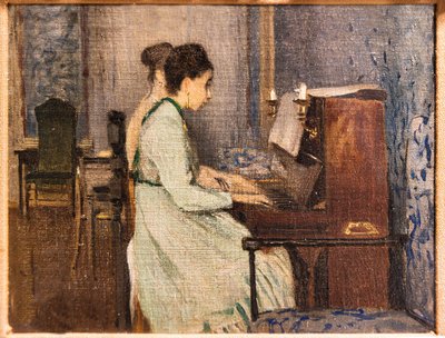 De Pianoles door Telemaco Signorini