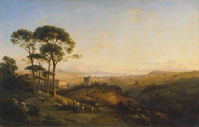 Napels vanaf Conocchia, 1838 door Teodoro Duclere