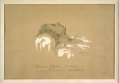 Frédéric Chopin op zijn sterfbed door Teofil Kwiatkowski