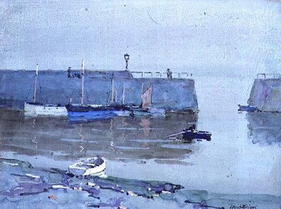 Een Rustige Ochtend, Mousehole, Cornwall door Terrick Williams
