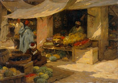 Fruitmarkt, Tanger, 1880-1936 door Terrick Williams