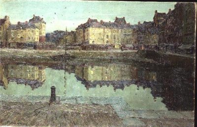 Stil water, Honfleur door Terrick Williams