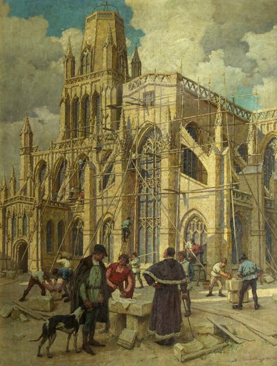 De Herbouw van St Mary Redcliffe door William Canynges in 1452 door Terrick Williams