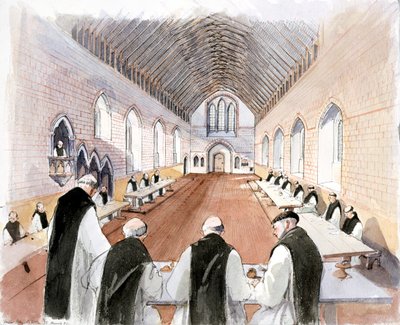 Hailes Abbey, 13e eeuw door Terry Ball