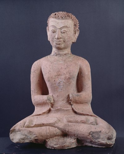 Discipel in aanbidding (terracotta) door Thai School