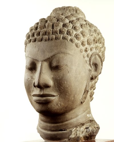Hoofd van een Boeddha door Thai School