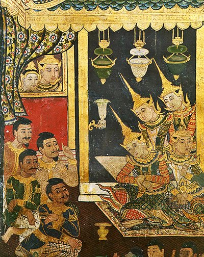 Wiharn Laikarn, episode uit Jataka Sang Thong door Thai School