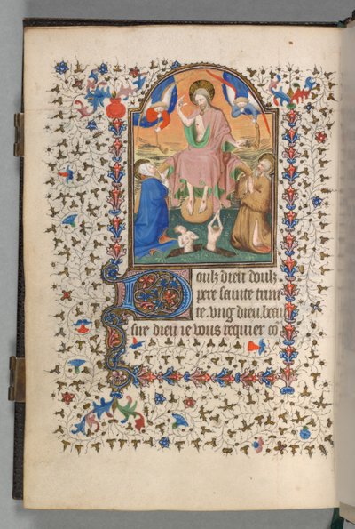 Getijdenboek Gebruik van Parijs: Fol. 204v, Laatste Oordeel door The Bedford Master