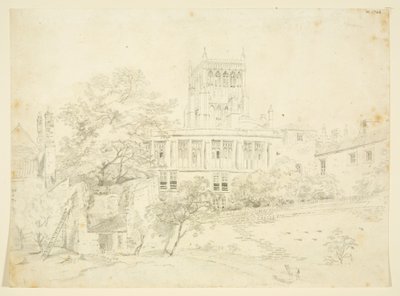 Tuinzijde van een van de Prebendal Huizen door The Rev. John Eagles