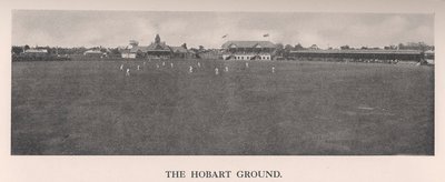 Het Hobart Cricket Ground, Tasmanië, Australië, 1912 door The Sydney Daily Telegraph