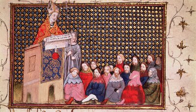 Aartsbisschop Arundel preekt in de zaak van Hendrik, uit de 