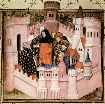 Richard II ontvangt de graaf van Northumberland in Conway, uit 