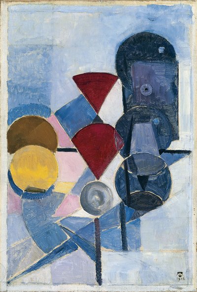 Compositie II Stilleven door Theo van Doesburg
