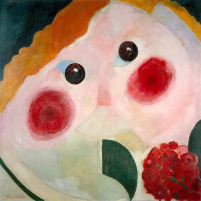 Meisje met ranonkels, 1914 door Theo van Doesburg