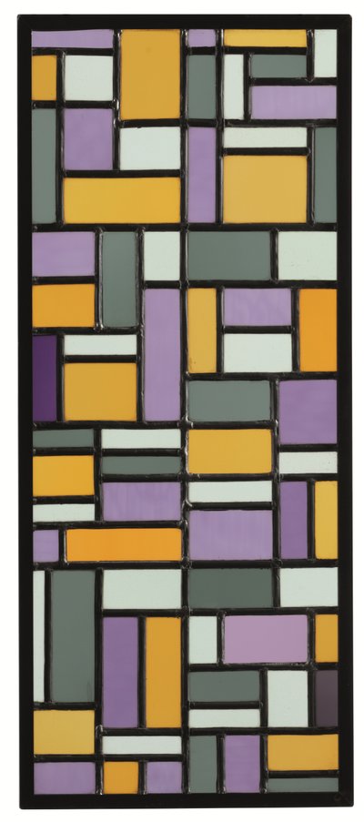 Glas-in-lood compositie VIII door Theo van Doesburg
