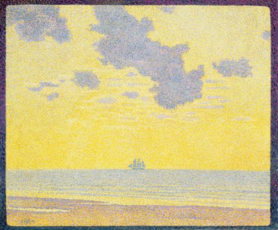 Grote Wolken door Théo van Rysselberghe