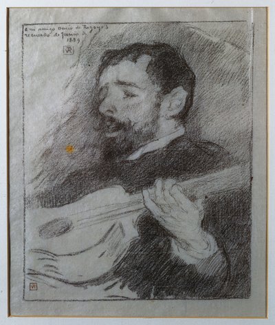 Gitarist door Théo van Rysselberghe