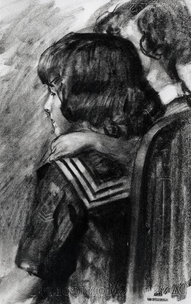 Portret van kinderen, ca. 1897 door Théo van Rysselberghe