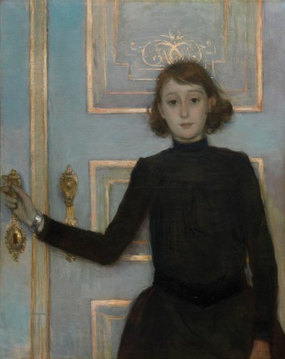 Portret van Marguerite van Mons door Théo van Rysselberghe