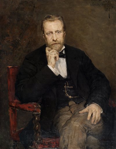Portret van de kunstenaar Jean Capeinick door Théo van Rysselberghe