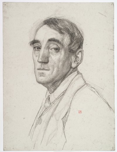 Zelfportret, 1916 door Théo van Rysselberghe
