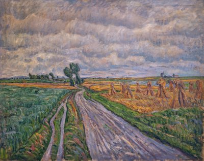 Landweg in de Mark door Theo von Brockhusen
