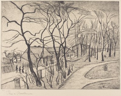 Landschap door Theo von Brockhusen