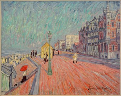 Strandpromenade in Knocke door Theo von Brockhusen