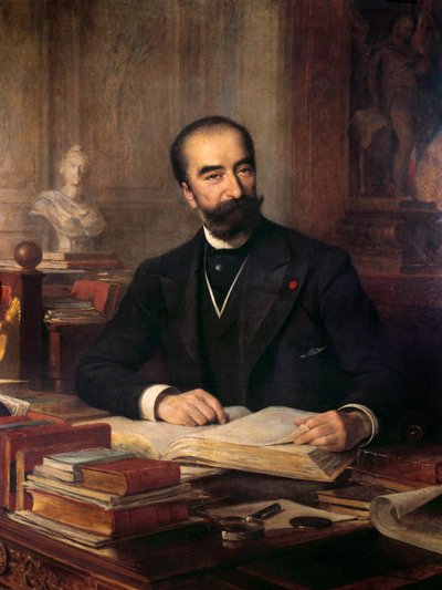 Portret van Sadi Carnot aan zijn bureau, president van 1887 tot 1894 door Theobald Chartran