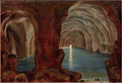 Blauwe grot op Capri door Theobald von Oer