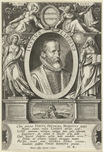 Portret van Justus Lipsius door Theodoor Galle