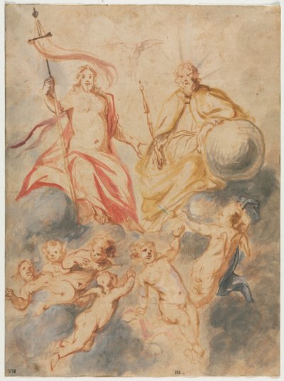 Heilige Drie-eenheid, ca. 1647 door Theodoor van Thulden