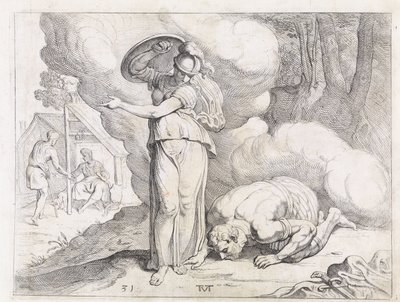 Minerva toont Ithaka aan Odysseus door Theodoor van Thulden
