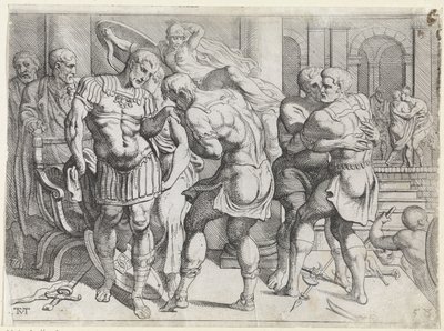 Verzoening tussen Odysseus en de Ithacaanse rebellen door Theodoor van Thulden