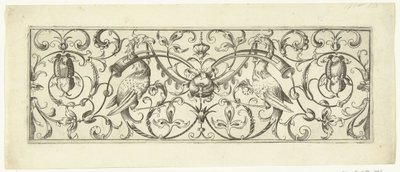 Reigers met guirlande door Theodor Bang