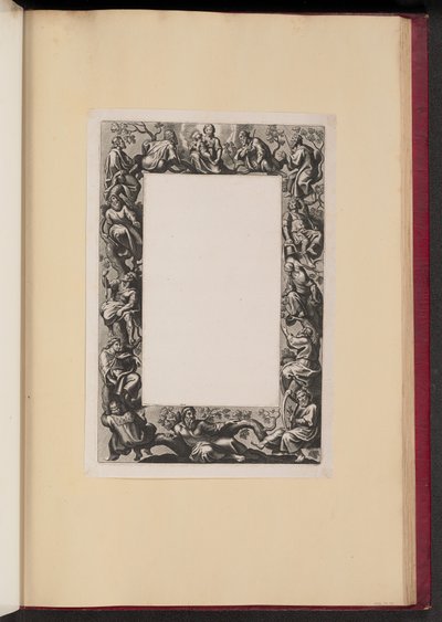 Randillustratie voor het Missale Romanum: De Boom van Jesse door Theodor Galle after Sir Peter Paul Rubens
