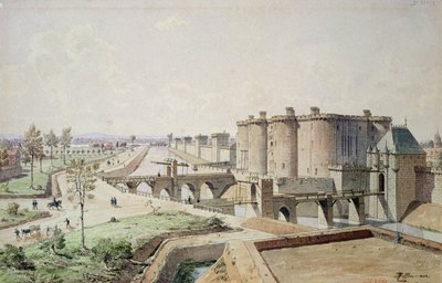 De Bastille in 1420 door Theodor Josef Hubert Hoffbauer
