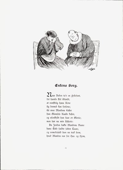 Illustratie uit het boek Verhalen van Munthe, Peter en uitgegeven door Dybwad (no, 1896) door Theodor Kittelsen