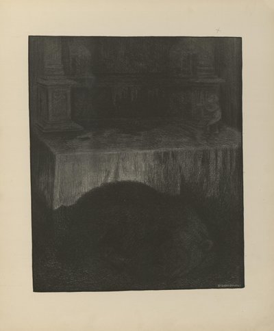 Illustratie uit het boek Svartedauen van Kittelsen, Th. en uitgegeven door L.E. Tvedte (no, 1901) door Theodor Kittelsen