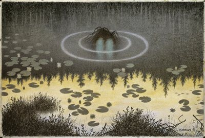 Nøkken door Theodor Kittelsen
