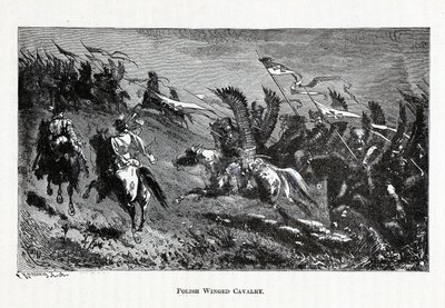 Poolse gevleugelde cavalerie, 1882 door Theodor Knesing