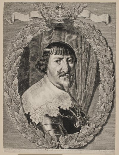 Christian IV, koning van Denemarken door Theodor Matham