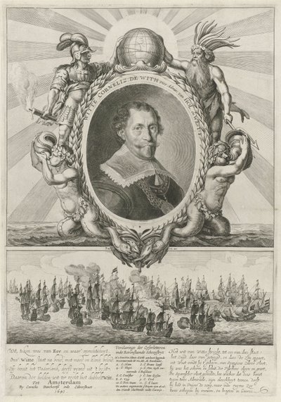 Portret van Witte Cornelisz. de With door Theodor Matham
