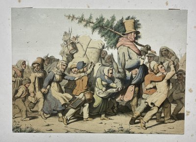 Sint-Nicolaas omringd door kinderen door Theodor Mintrop