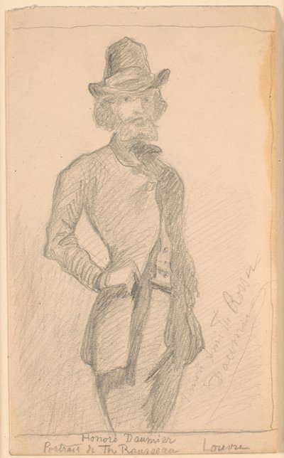 Kopie van H. Daumiers schilderij van Th. Rousseau in het Louvre door Theodor Philipsen