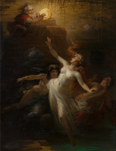 Goud van de Rijn Das Rheingold, 1875 door Theodor Pixis