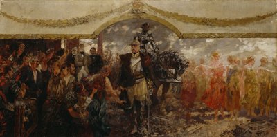Het Volk Brengt Eer aan Bismarck, 1911 door Theodor Rocholl