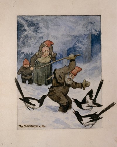 Een Aanval door Theodor Kittelsen