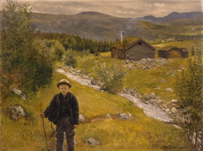 Afscheid moeder door Theodor Kittelsen